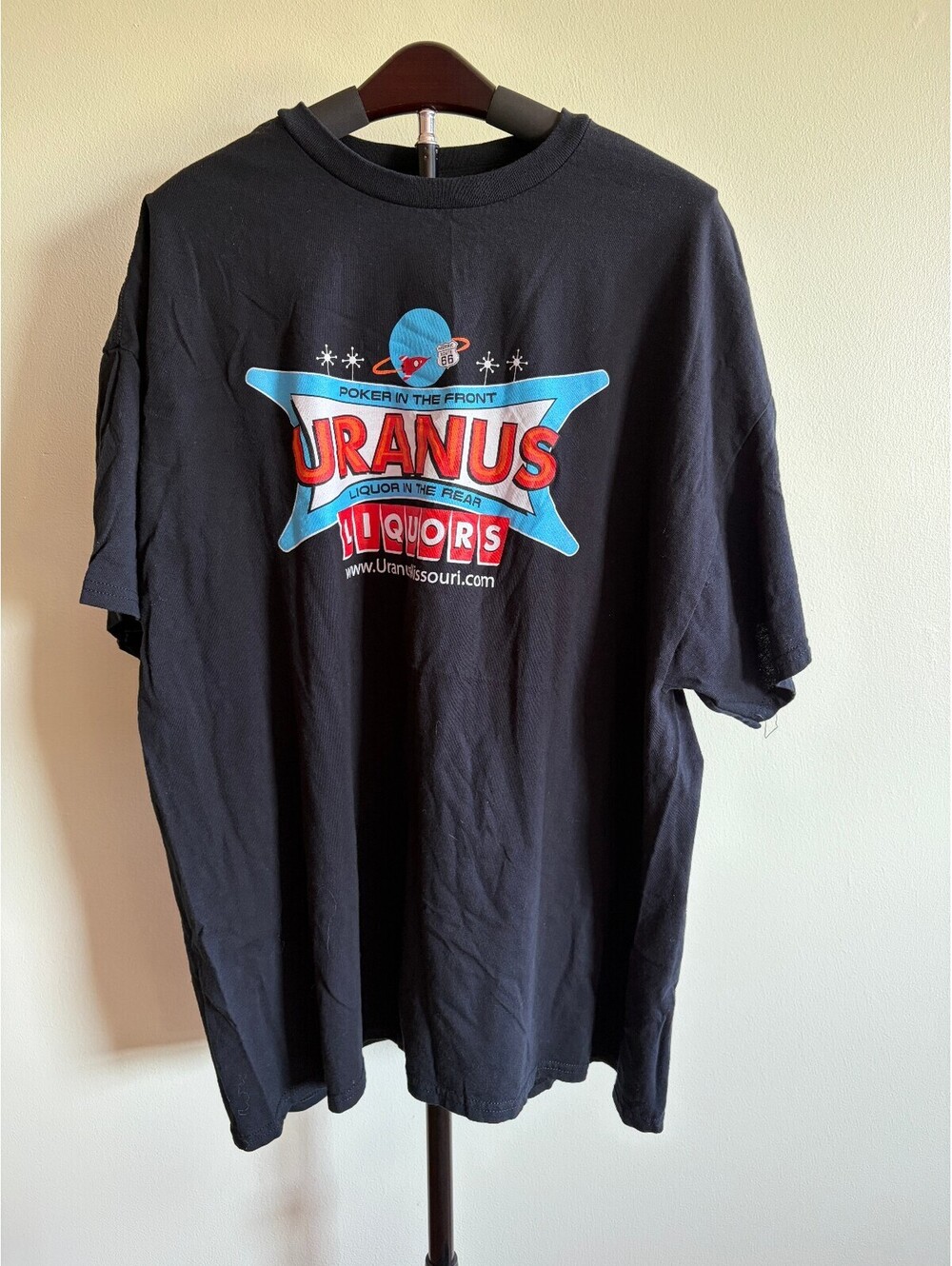 Uranus Liquors Route 66 Funny Graphic T-Shirt Men’s 2XL Gildan